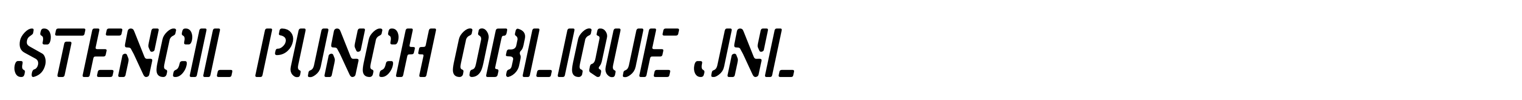 Stencil Punch Oblique JNL